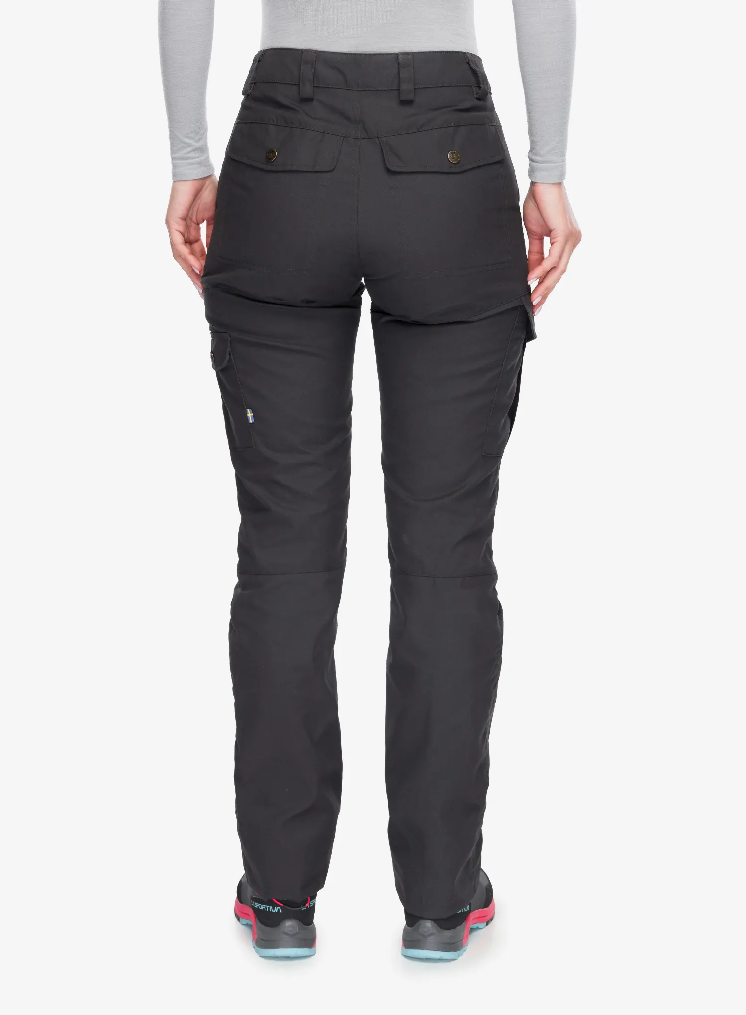 Pantaloni trekking femei Fjallraven Karla Pro Trousers - dark grey