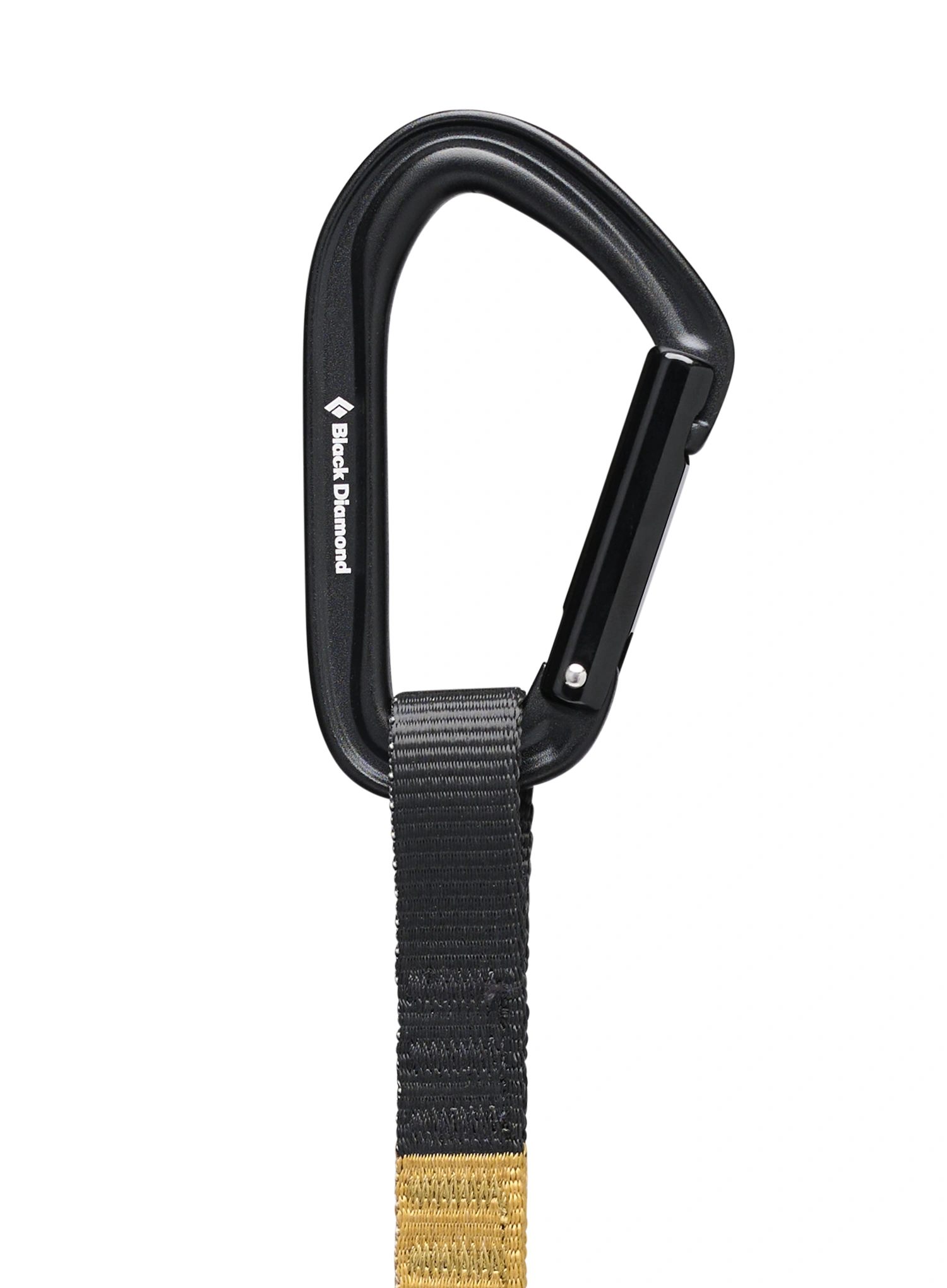 Buclă echipată escalada Black Diamond HotForge Quickdraw 12 cm - amber