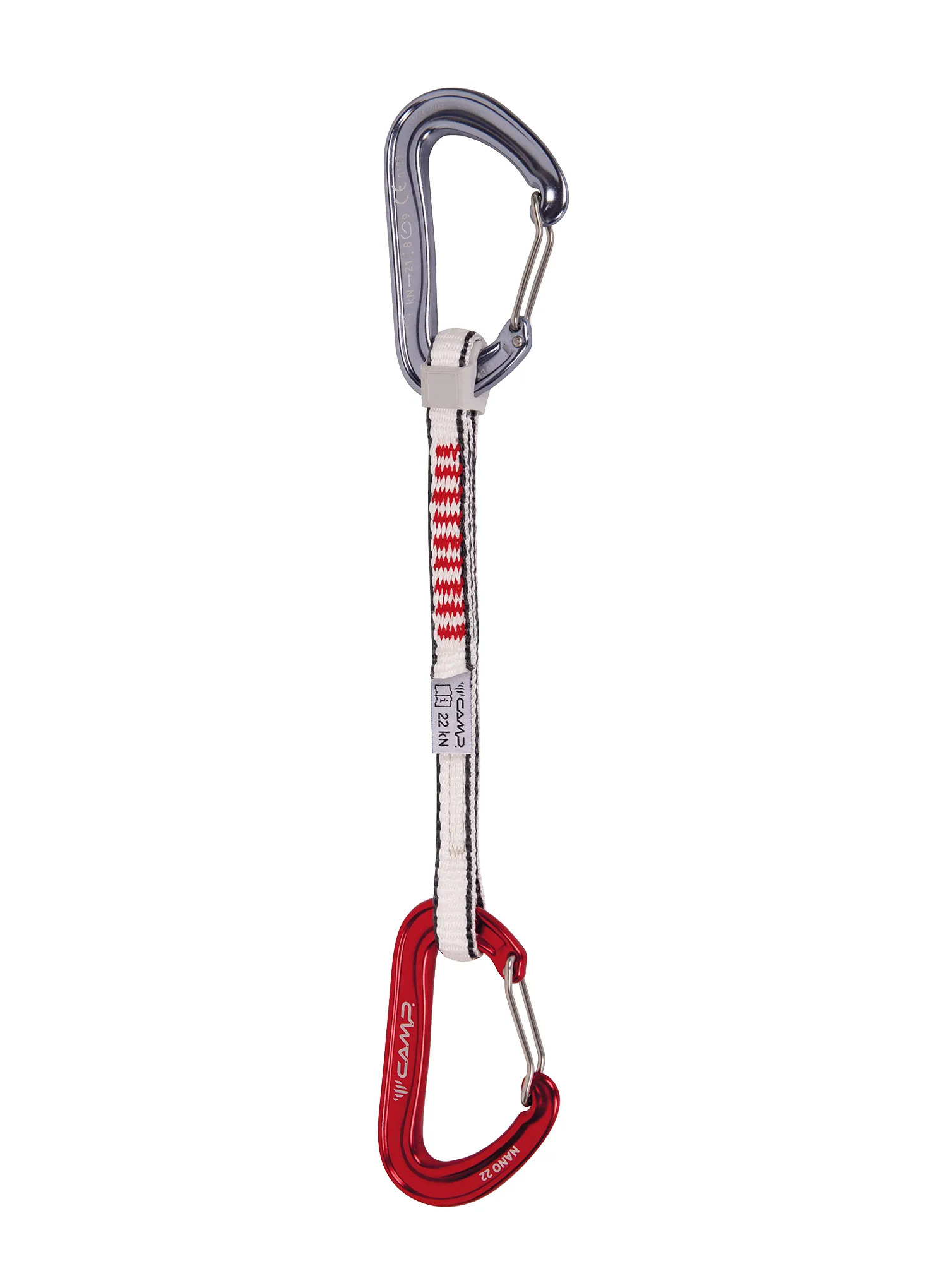 Buclă echipată escalada Camp Nano 22 Express KS 18 cm