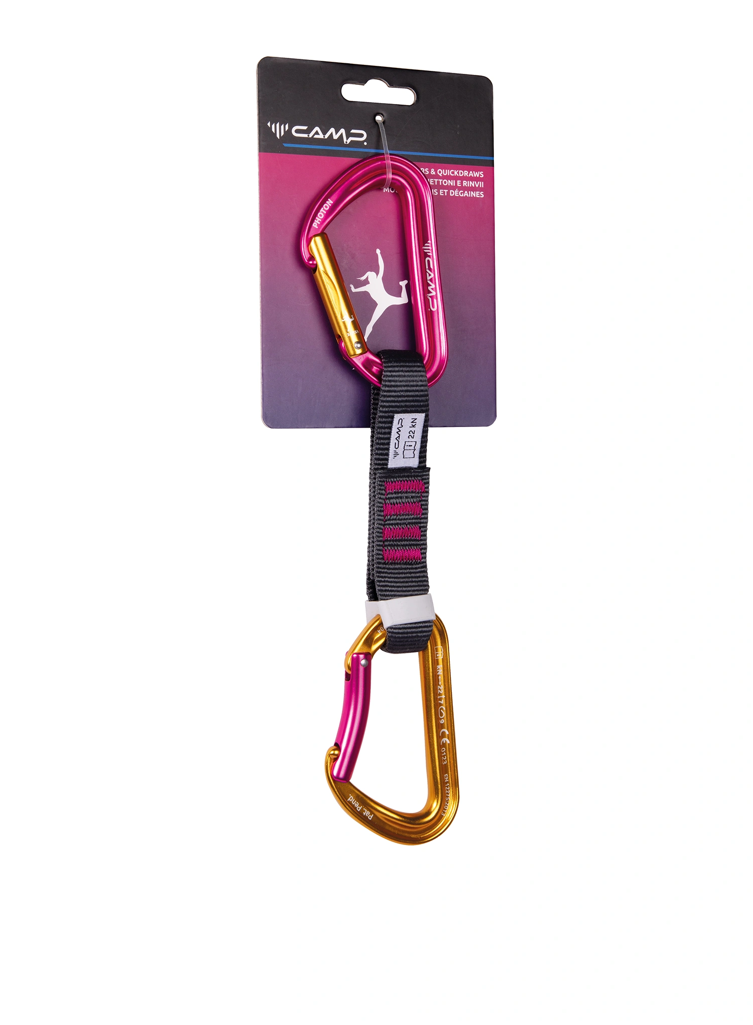 Buclă echipată escalada Camp Photon Express KS Janja 12 cm