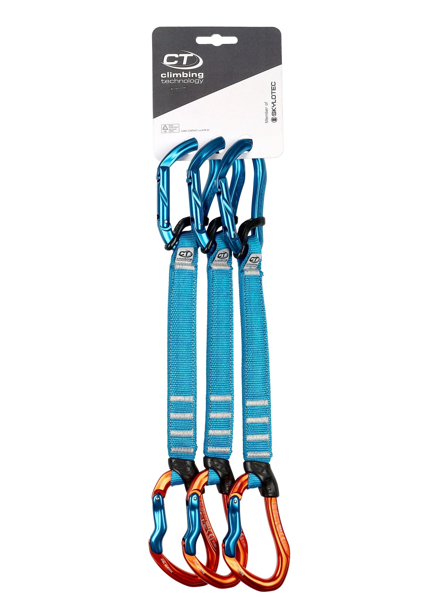 Buclă echipată escalada Climbing Technology/SKYLOTEC  Morfo Set UL Pro 22 cm 3-Pack - blue/orange