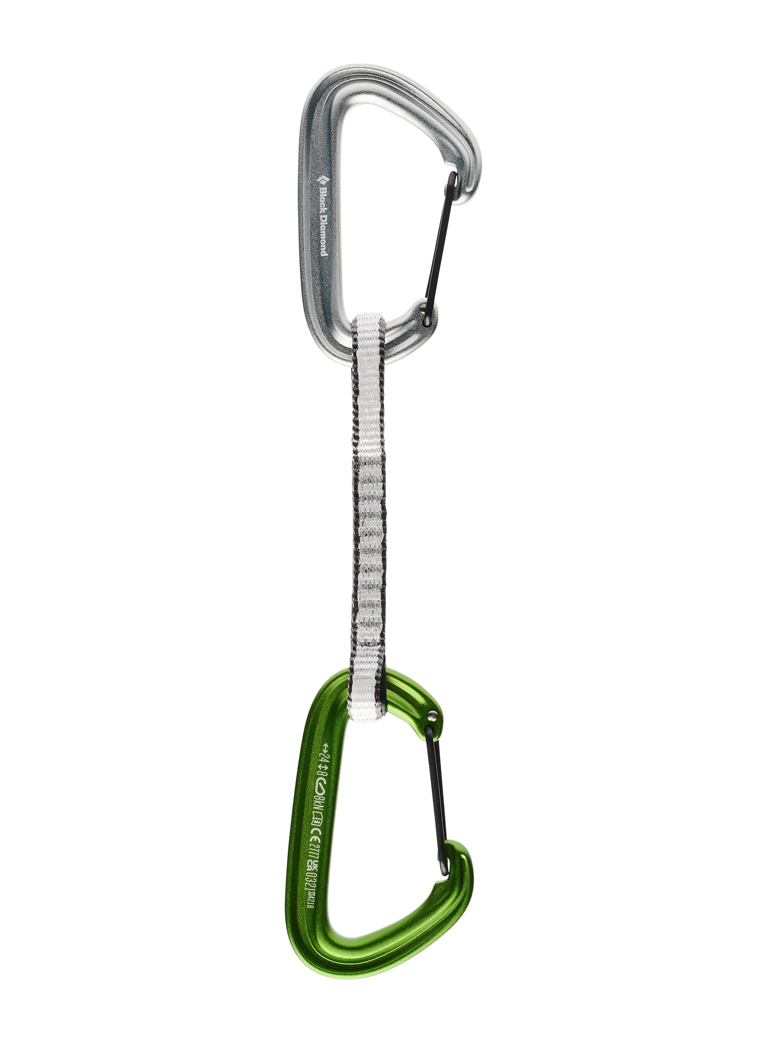 Bucle echipate Black Diamond LiteWire Quickpack 12cm x 6 - envy green