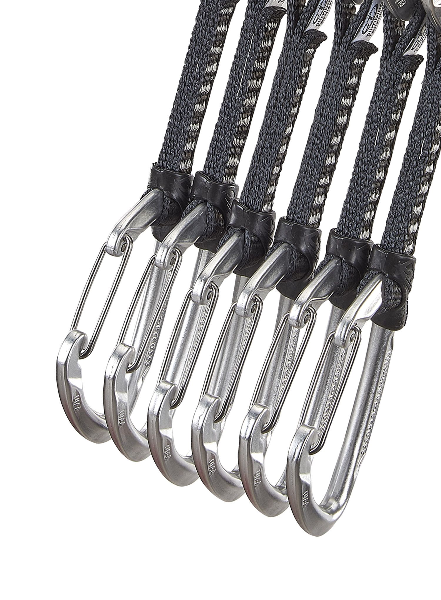 Bucle echipate Climbing Technology/SKYLOTEC Lime Set M-UL 12 cm 6-Pack - silver