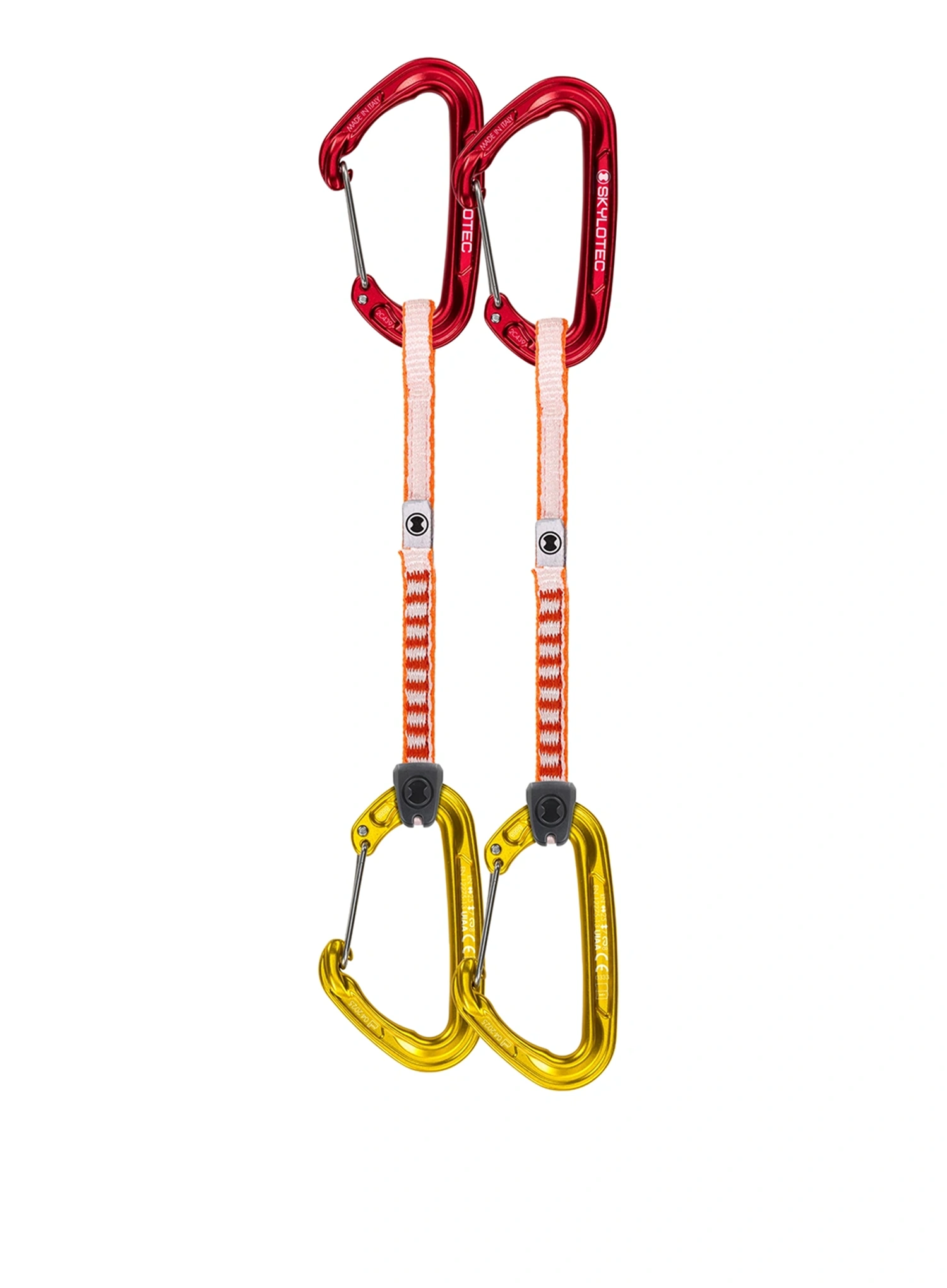 Bucle echipate SKYLOTEC Fly-Weight Evo Set UL - 6 Pack 12 cm - red/gold