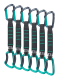Bucle echipate SKYLOTEC Lime Set NY Pro - 6 Pack 17 cm - anthracite/aquamarine