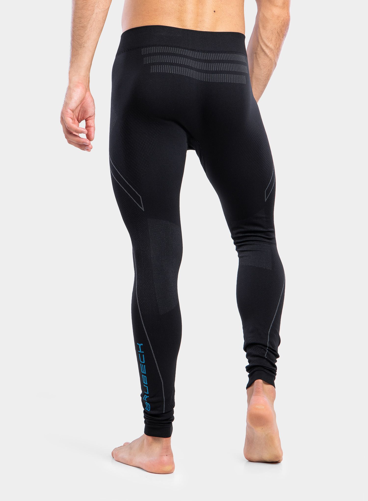Pantaloni de corp barbati Brubeck Thermo Pants - black/blue