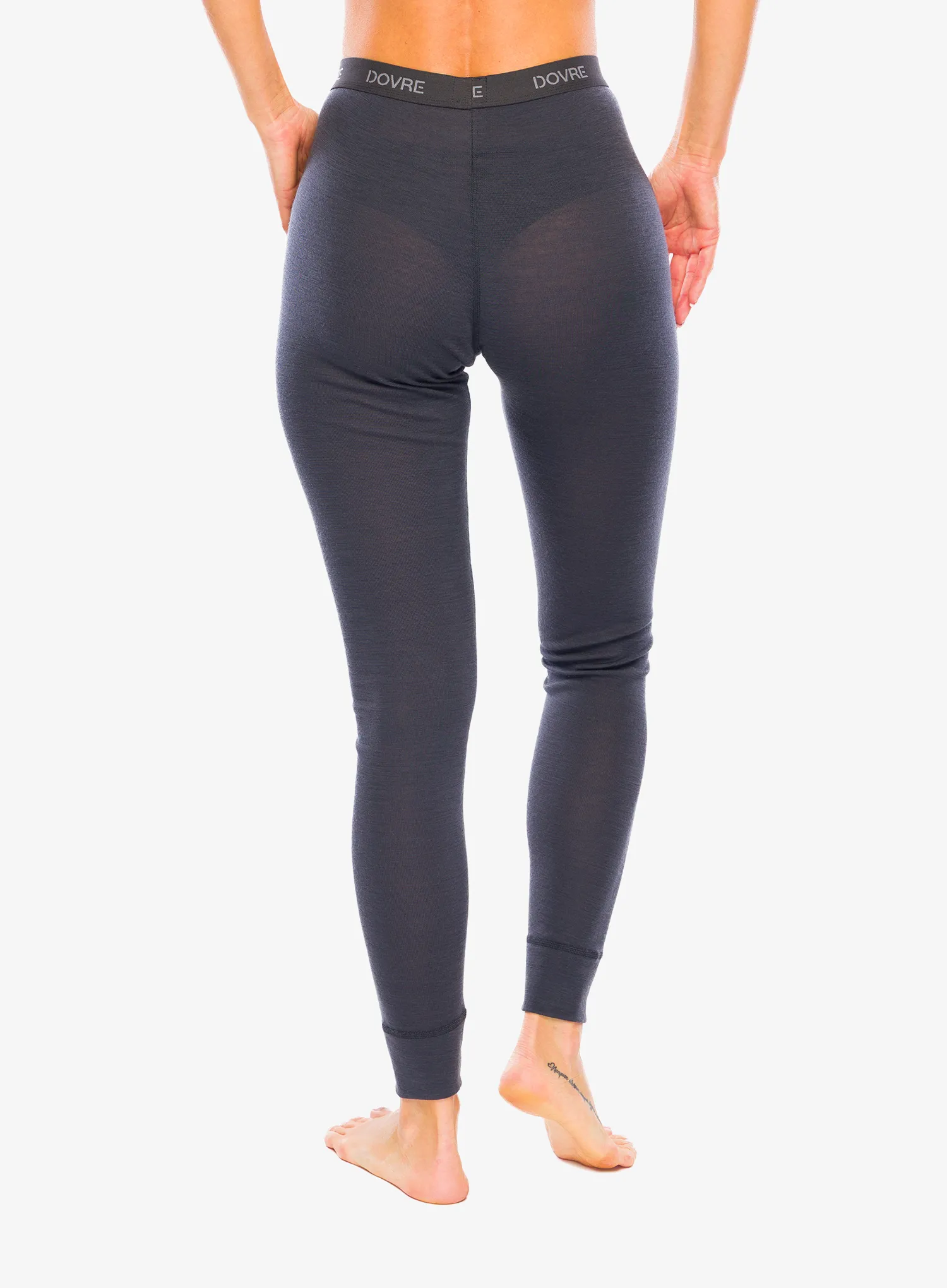 Colanti termici femei Dovre 100% Merino Wool Active - grey