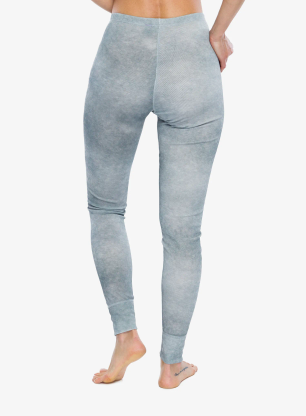 Colanti termici femei Odlo Active Warm X Pow BL Bottom Long - silver grey