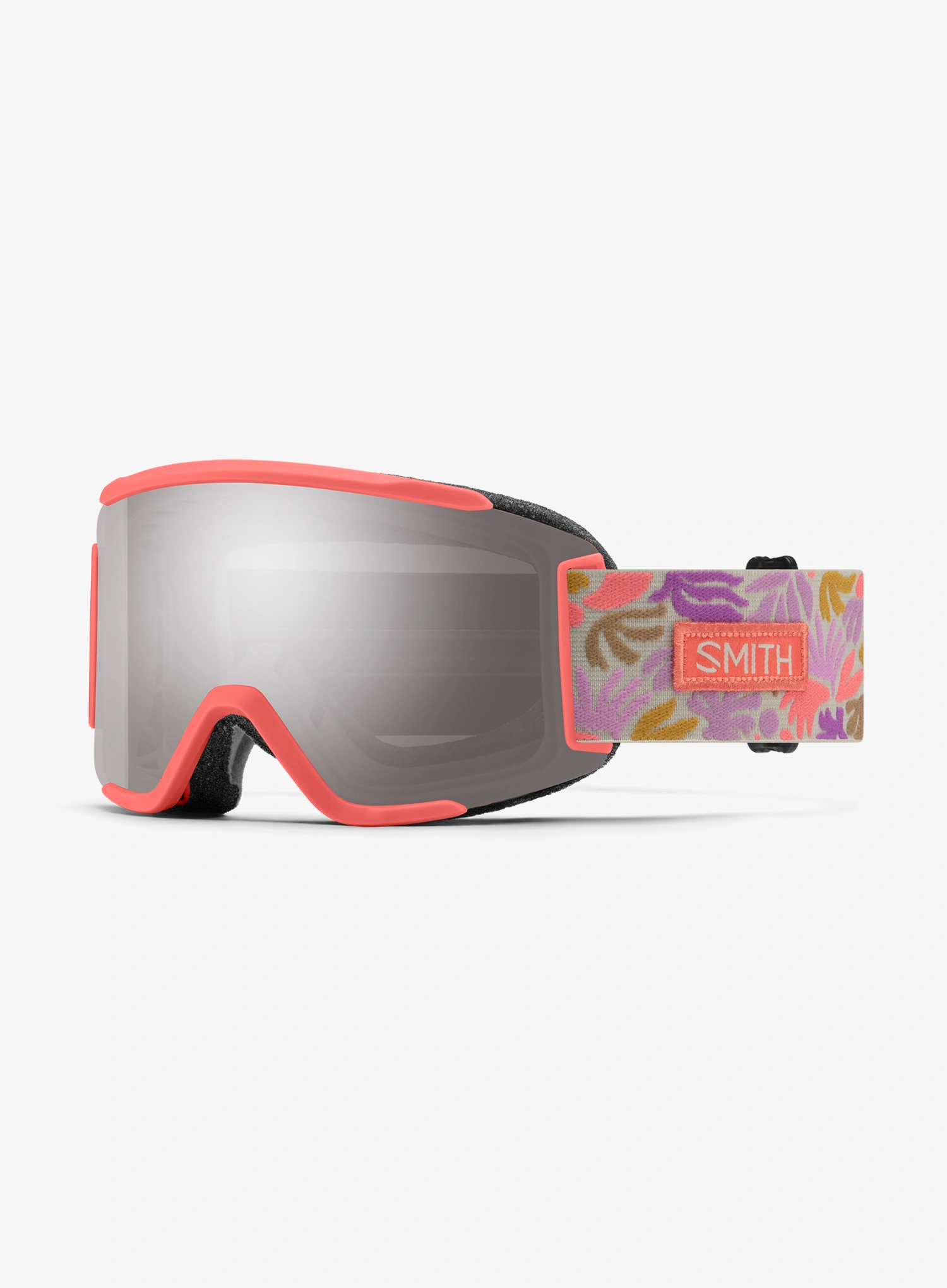 Ochelari schi Smith Squad S - flare flora/sun platin mirror