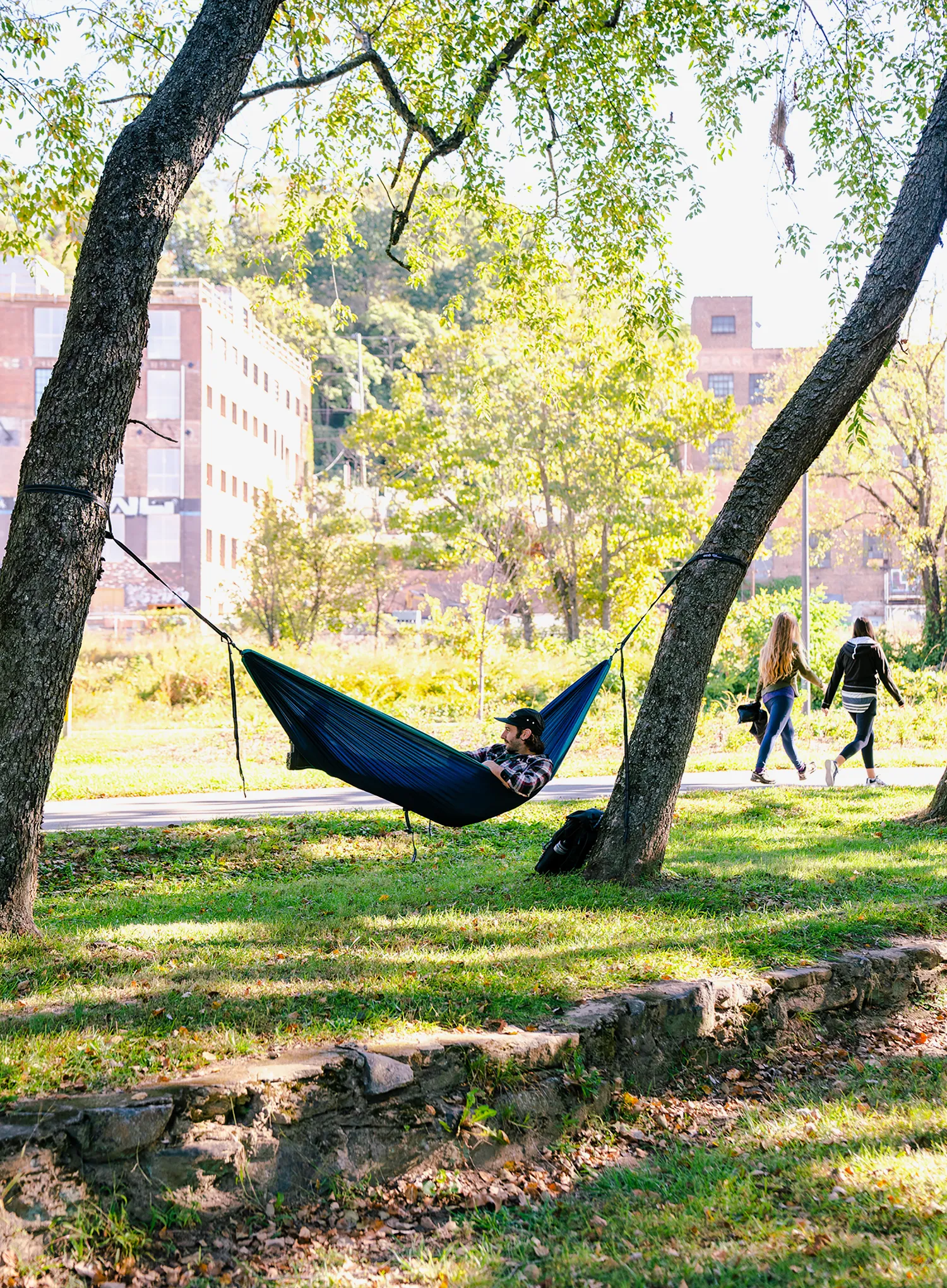 Hamac de voiaj ENO DoubleNest Hammock - navy/seafoam
