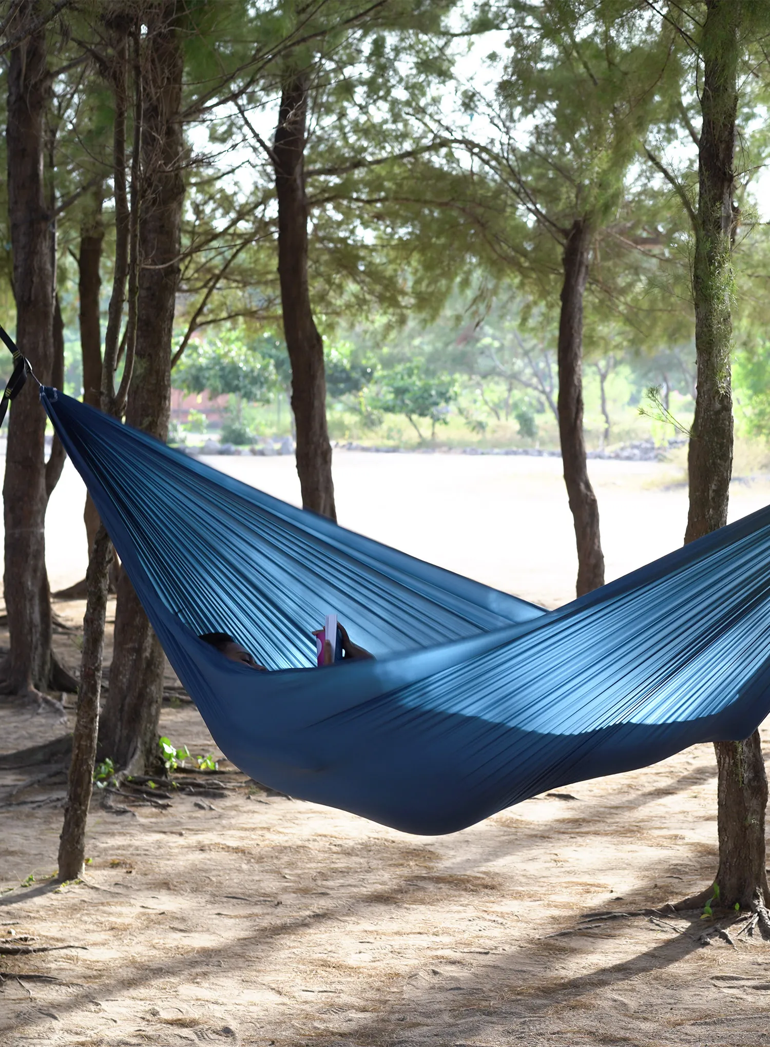 Hamac de voiaj Ticket To The Moon Lightest Hammock - navy blue
