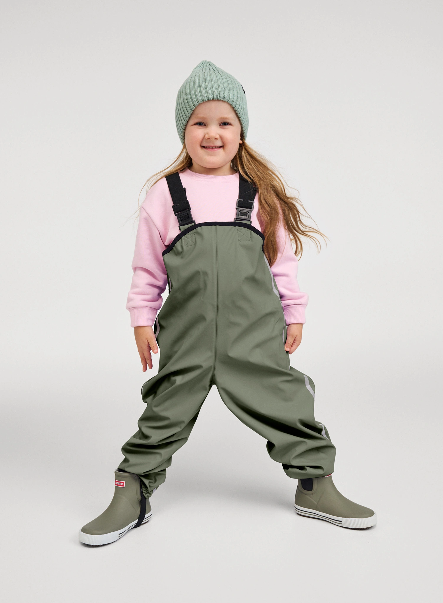Cizme de ploaie pentru copii Reima Ankles - greyish green