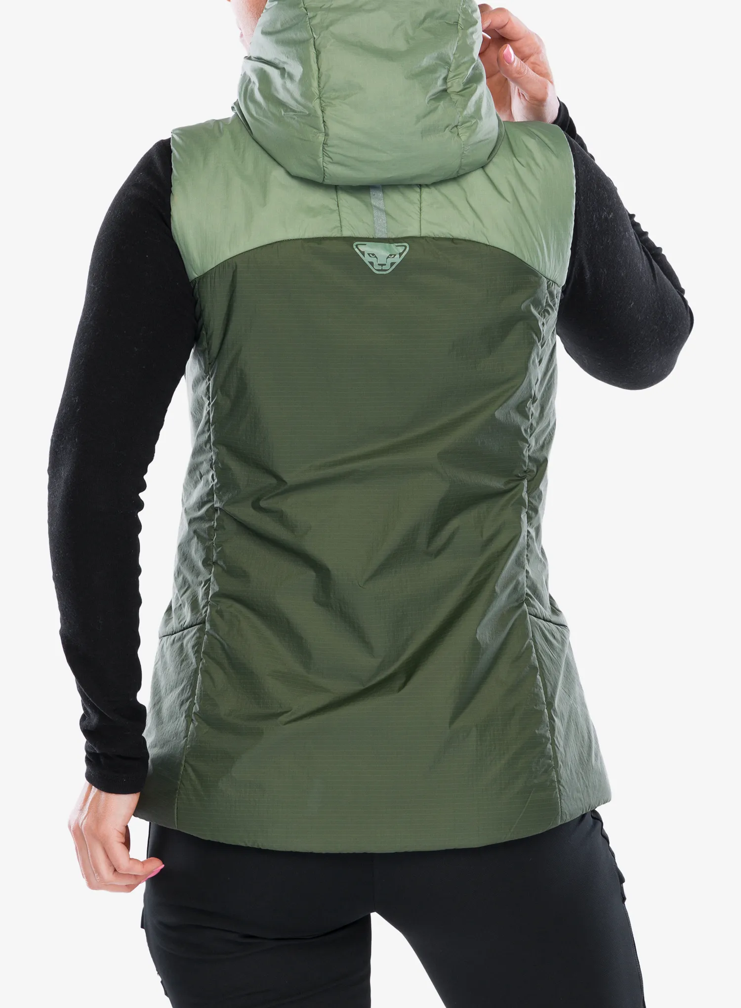 Vesta femei Dynafit Radical Prl Hooded Vest - sage