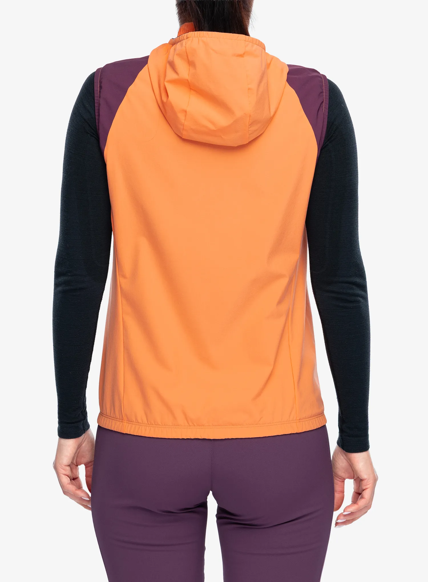 Vesta femei Montura Rise Hooded Vest - melon/wine red