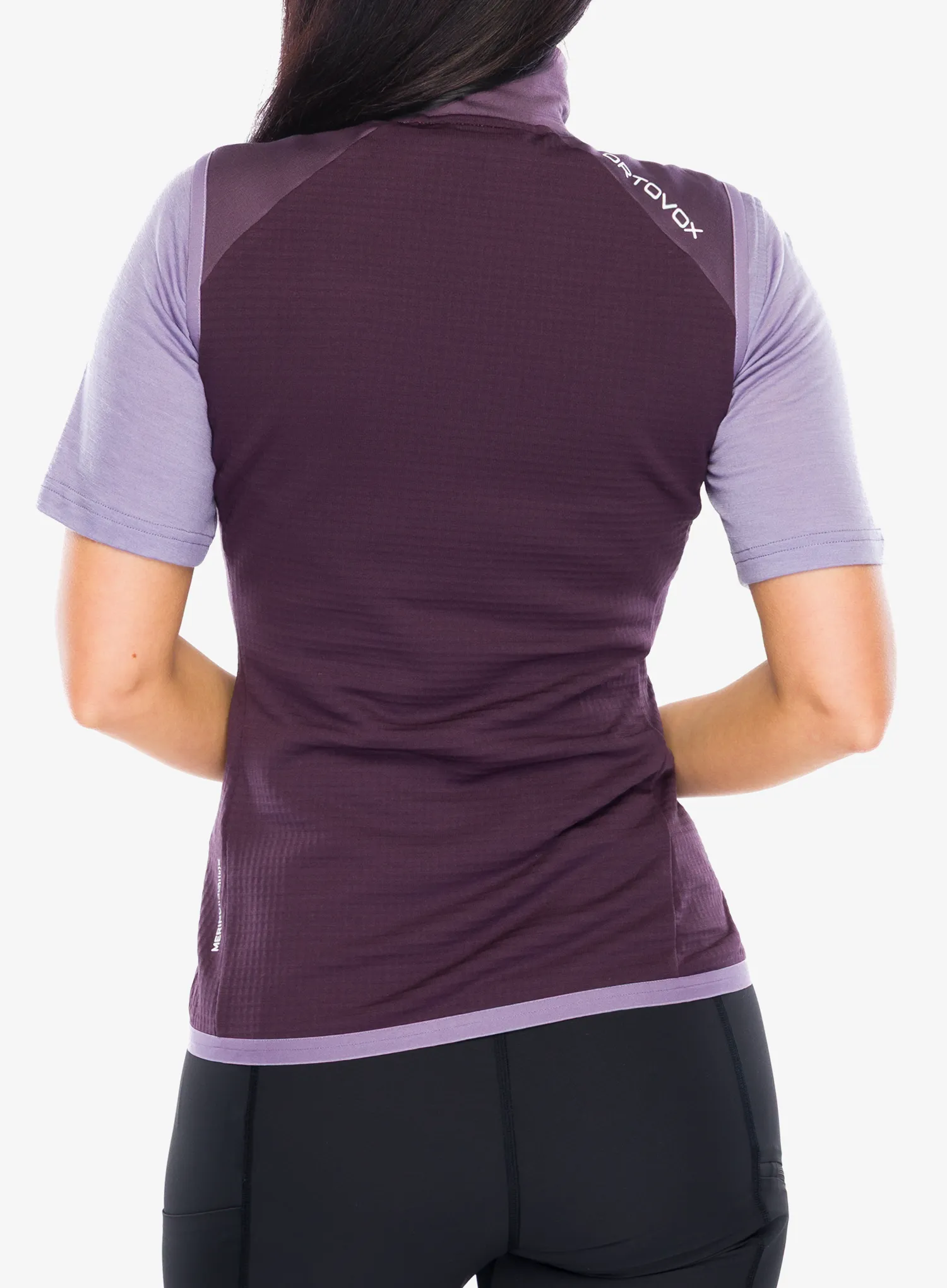 Vesta femei Ortovox Fleece Grid Vest - dark wild berry