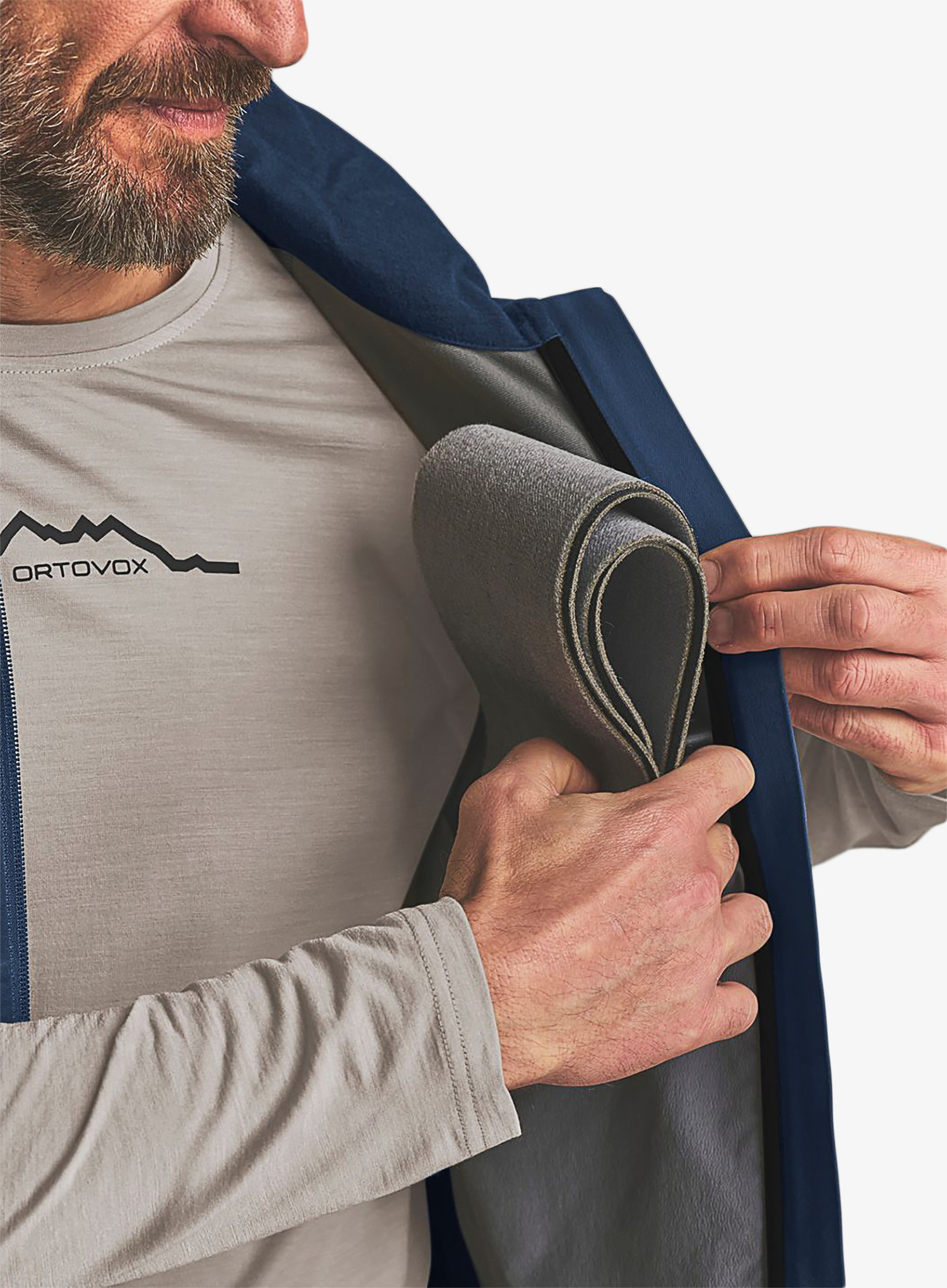 Vestă Ortovox Ortler Softshell Plus Vest - blue nunatak