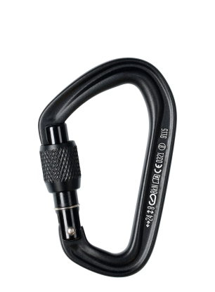 Carabiniera escalada Black Diamond HotForge Screwgate - black