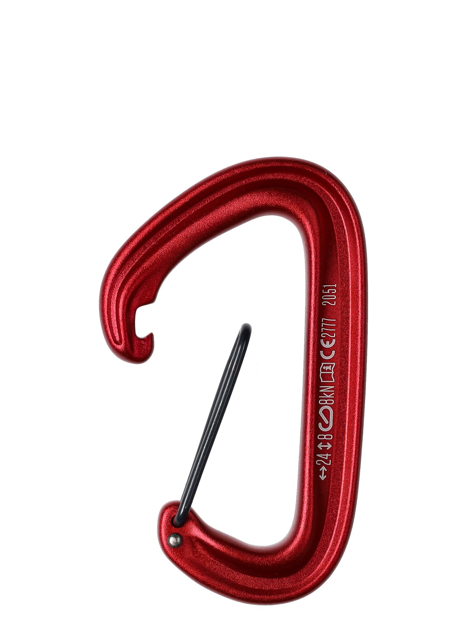 Carabiniera escalada Black Diamond LiteWire - red