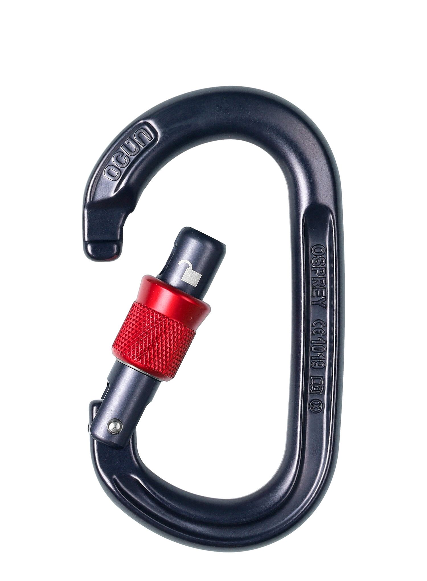 Carabiniera escalada Ocun Osprey Screw - anthracite/red