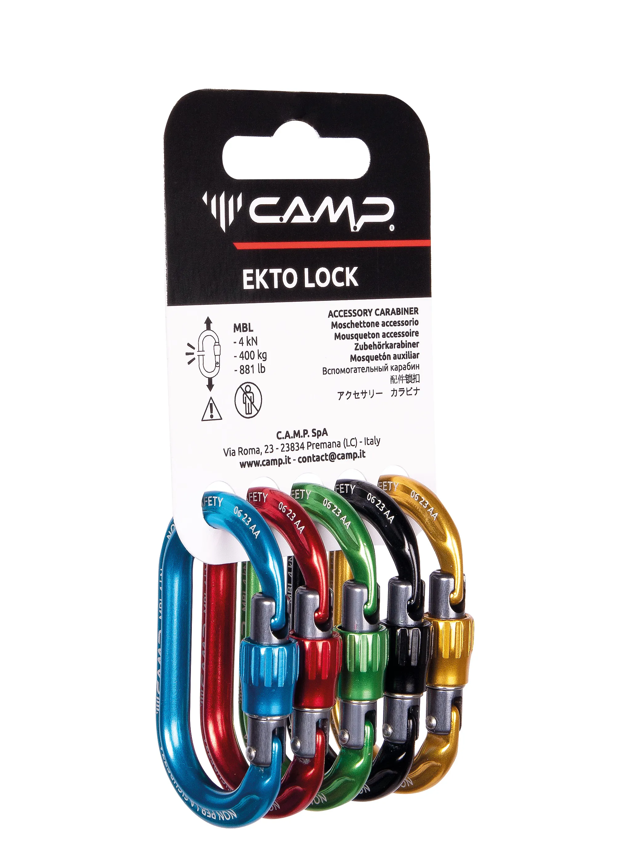 Carabinier hardware Camp Rack Pack Ekto Lock 5 Pack
