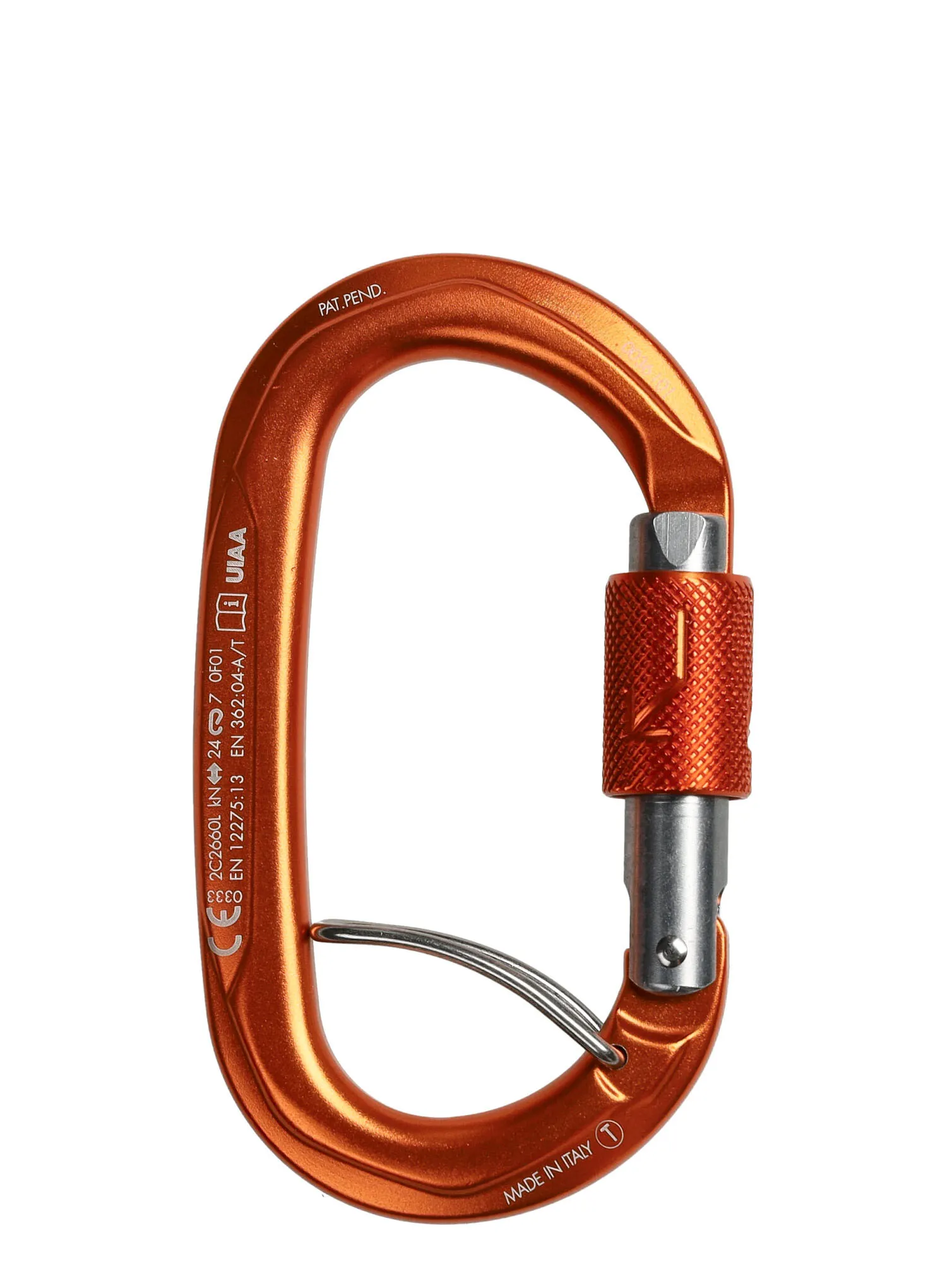 Carabiniera escalada SKYLOTEC Obx BGL - titanium/orange/titanium