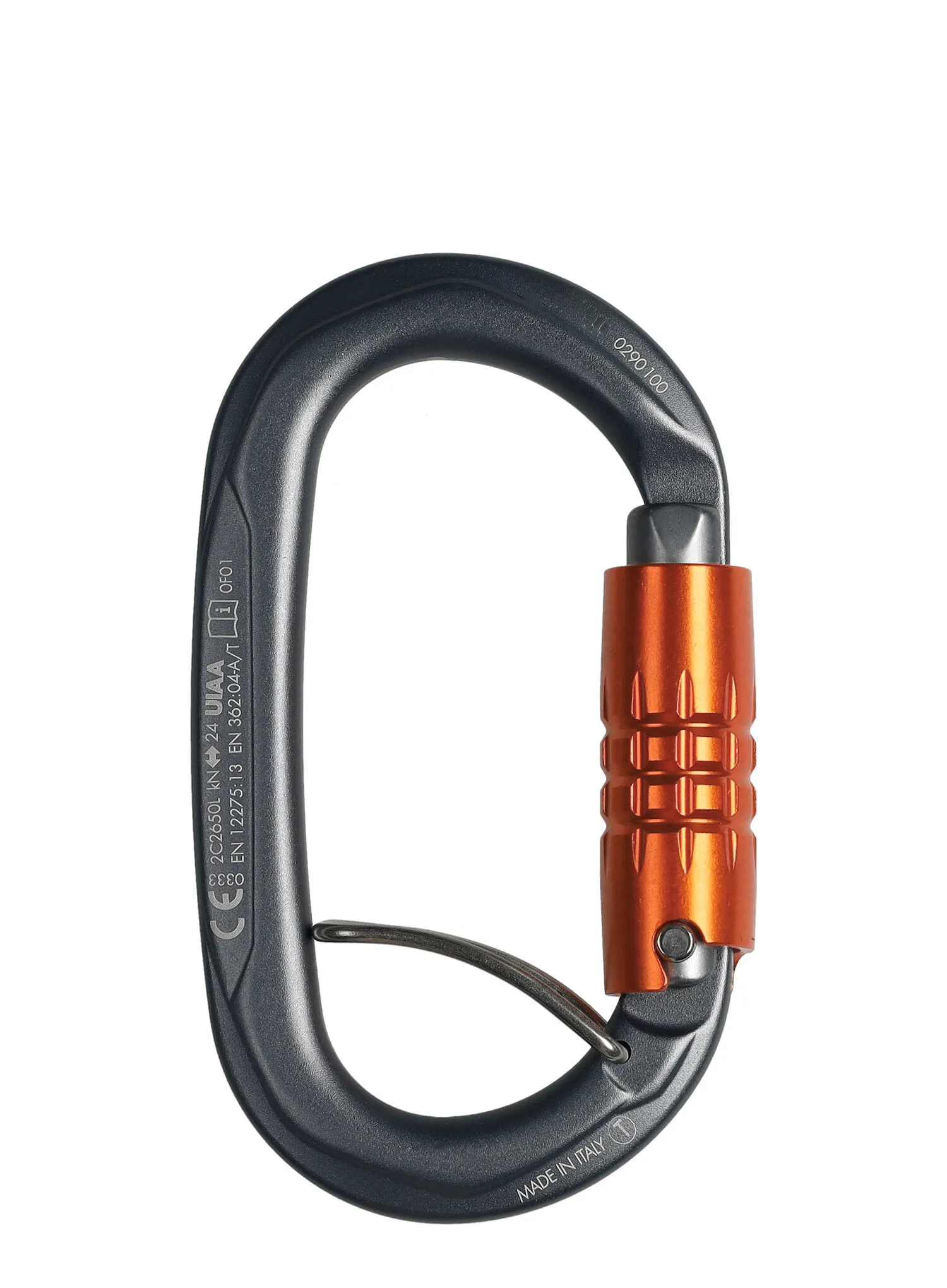 Carabiniera escalada SKYLOTEC Obx TGL - orange/gret/orange