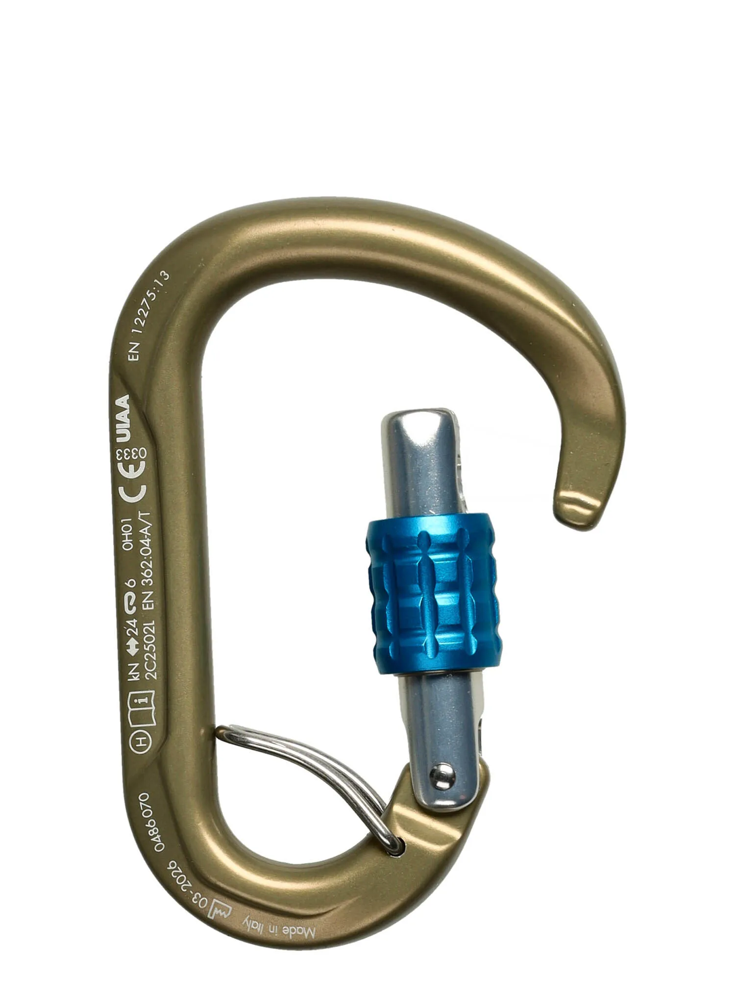 Carabiniera escalada SKYLOTEC Tondo SGL HC - hard coated / lightblue