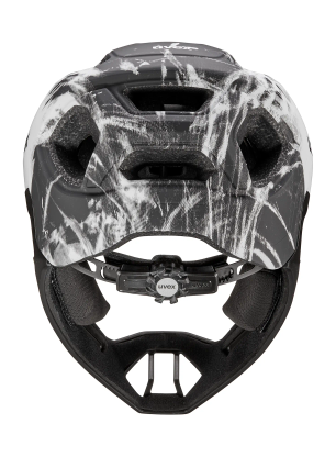 Cască pentru copii Uvex React Jr. Fullface - black/white matt