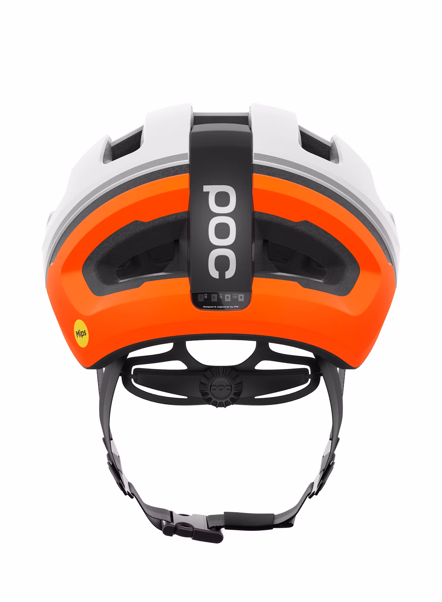 Casca ciclism sosea POC Omne Beacon Mips - hydro white/fluo orange matt