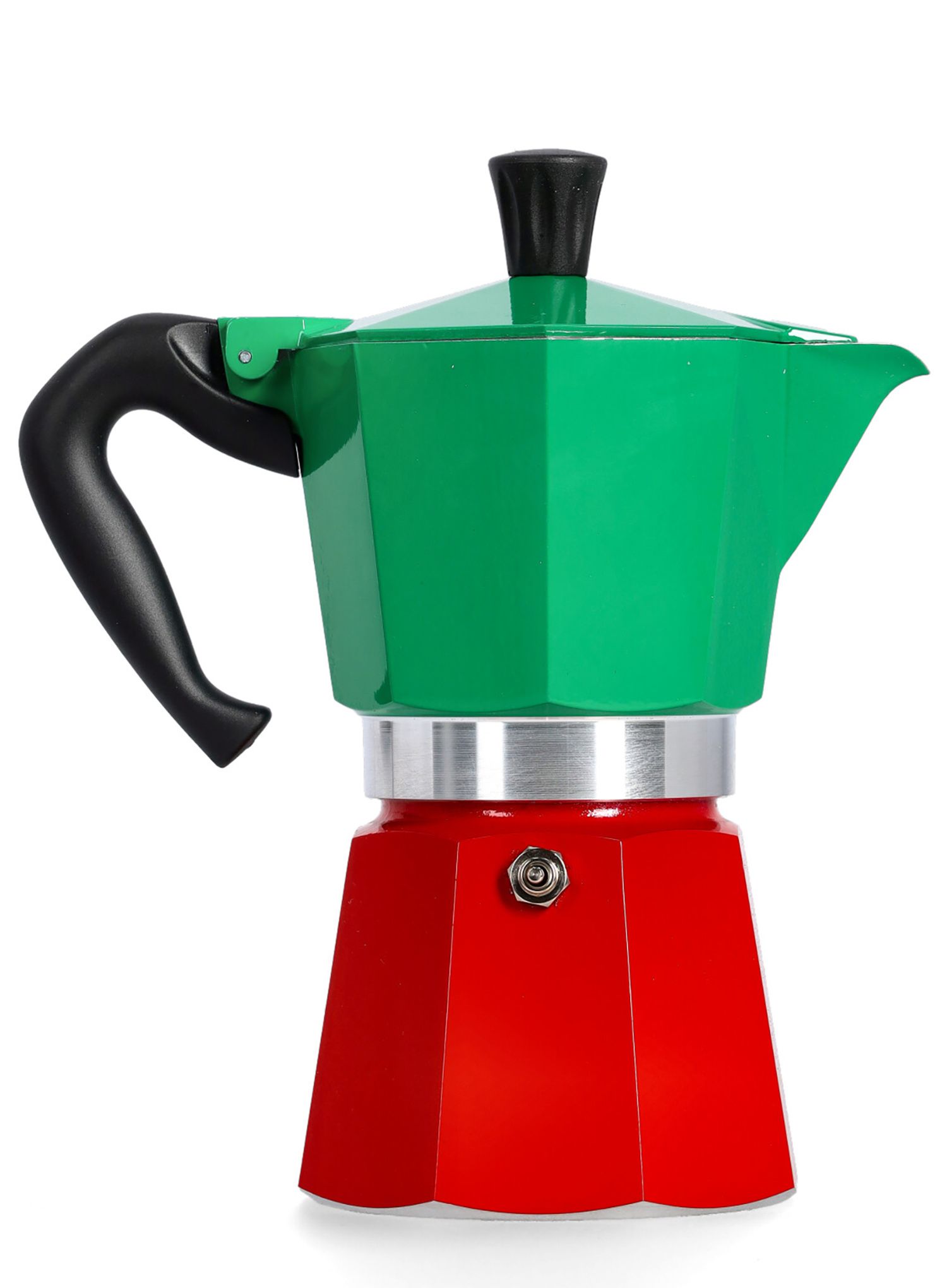 Cafetiera de voiaj Bialetti Moka Express Italia 6TZ - grn/red