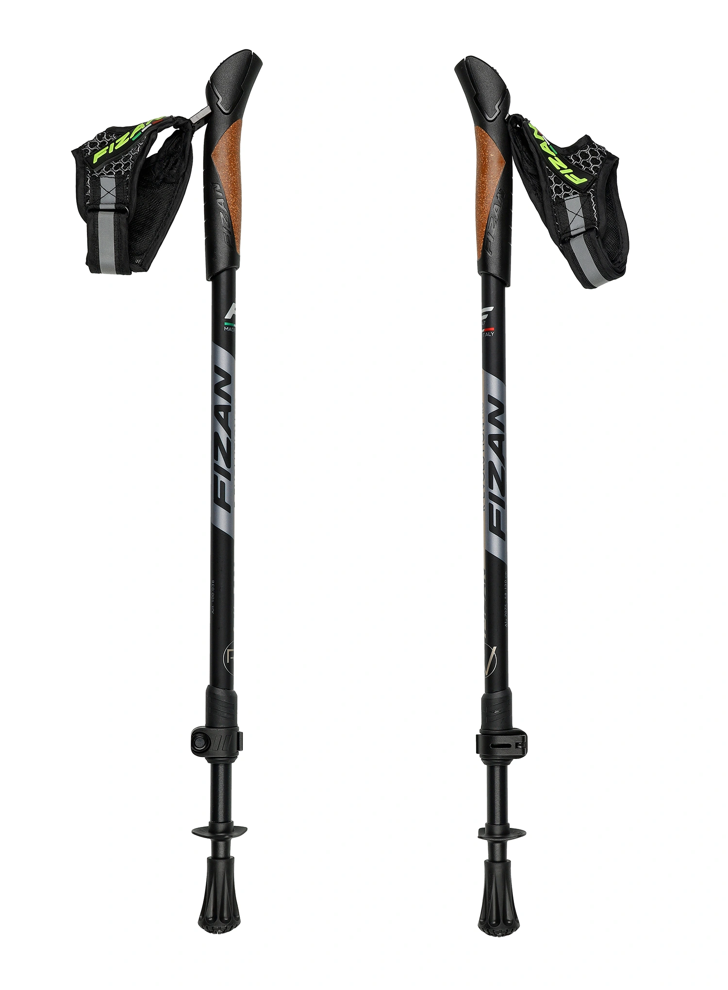 Bețe trekking aluminiu Fizan Revolution Pro - grey/beige