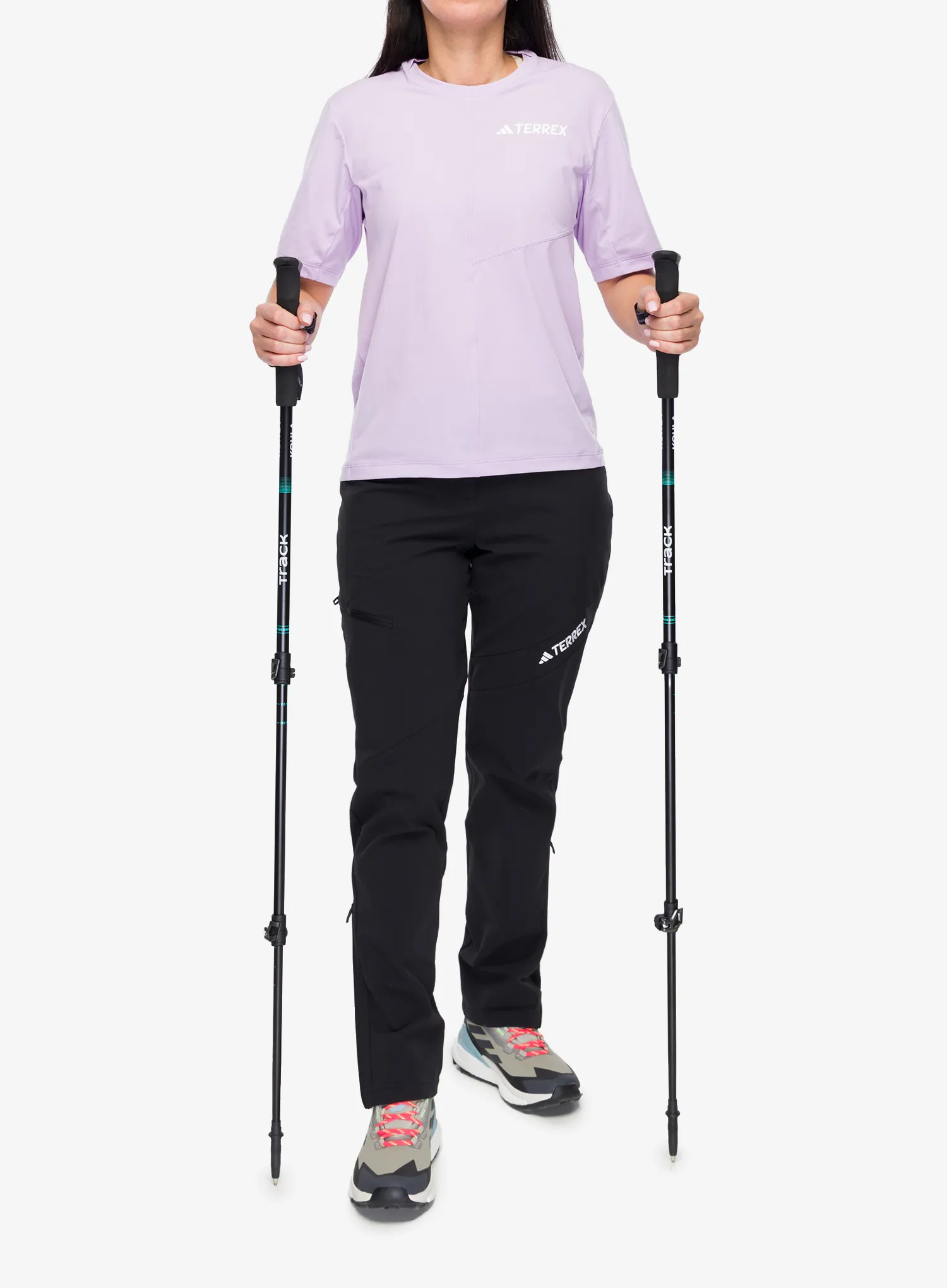 Bețe trekking aluminiu Kohla Track Pole - black/florida keys