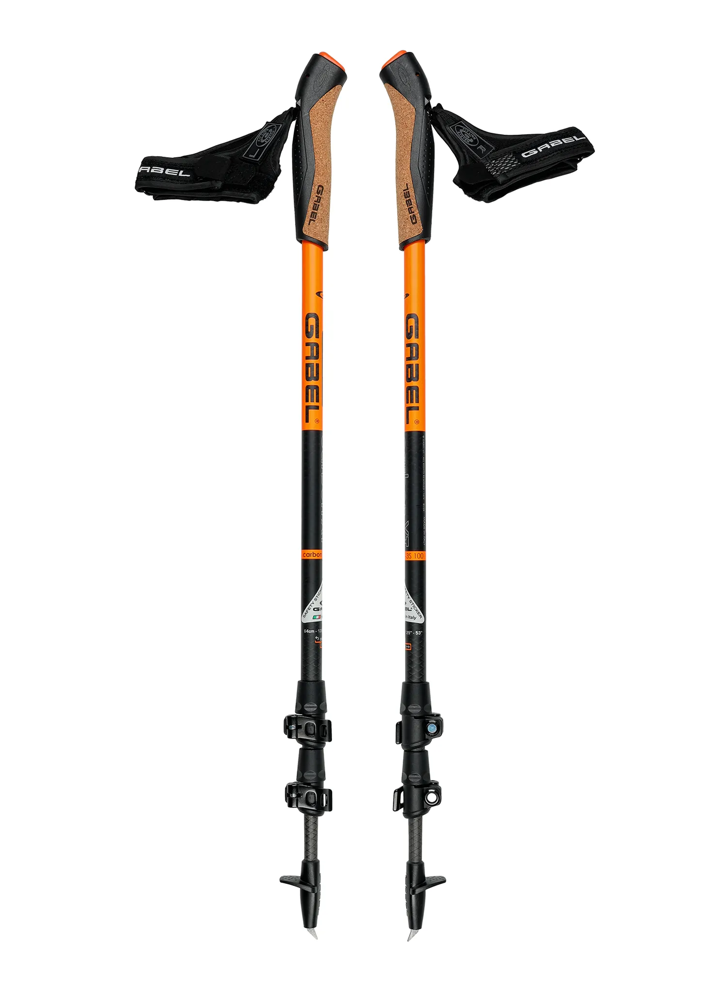 Bețe nordic walking Gabel Carbon XT 3S FL 100 63-135