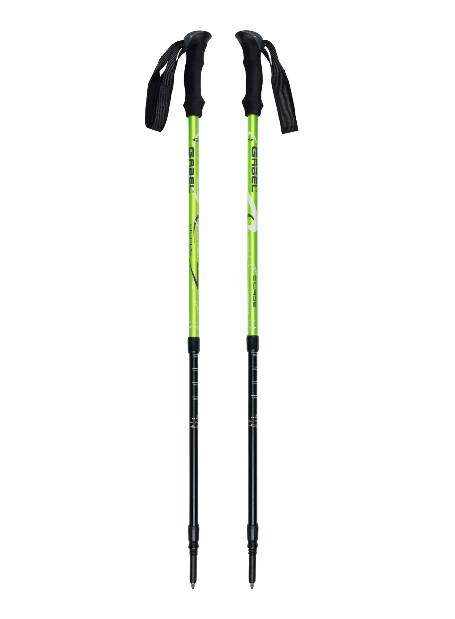 Bețe trekking aluminiu Gabel Cilaos Lite - lime