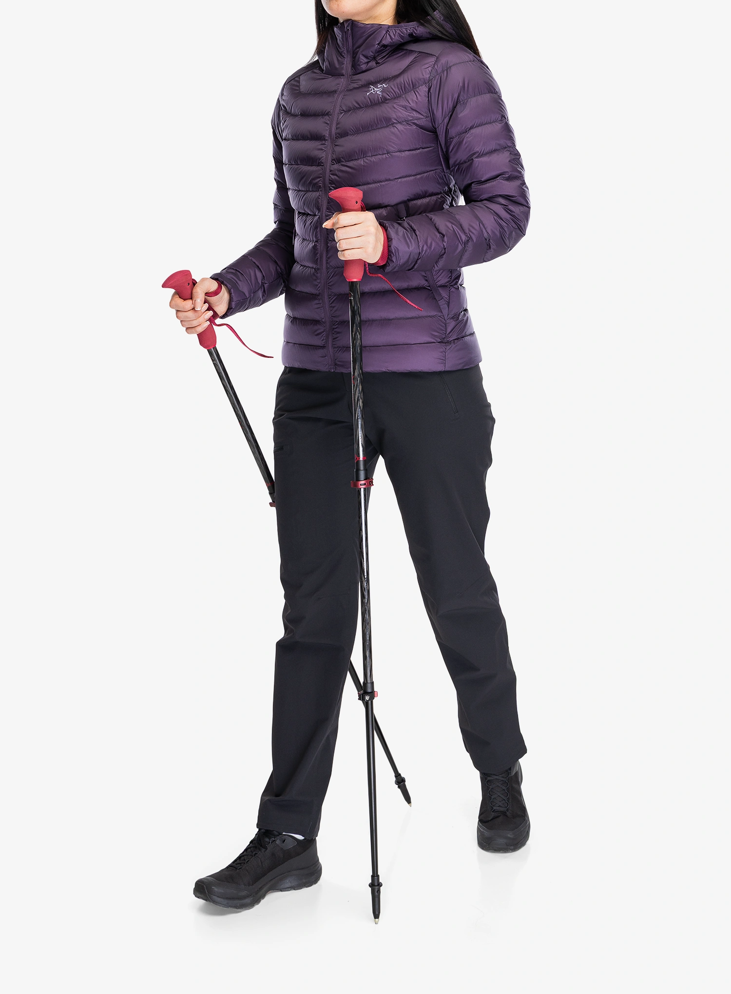 Bețe trekking Komperdell Carbon EVO Zero Compact - malbec