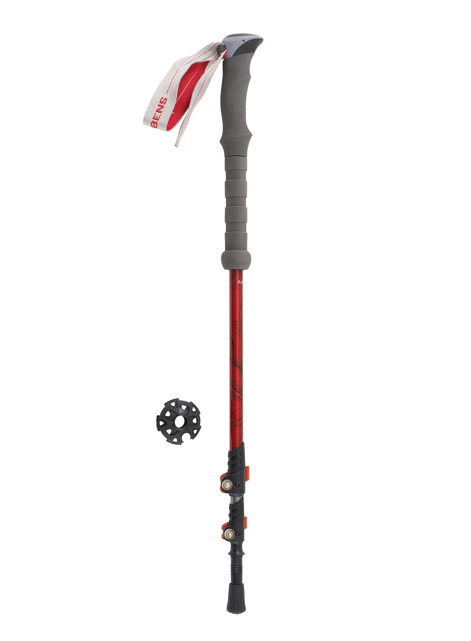 Bețe trekking Robens Grasmere T7 - red