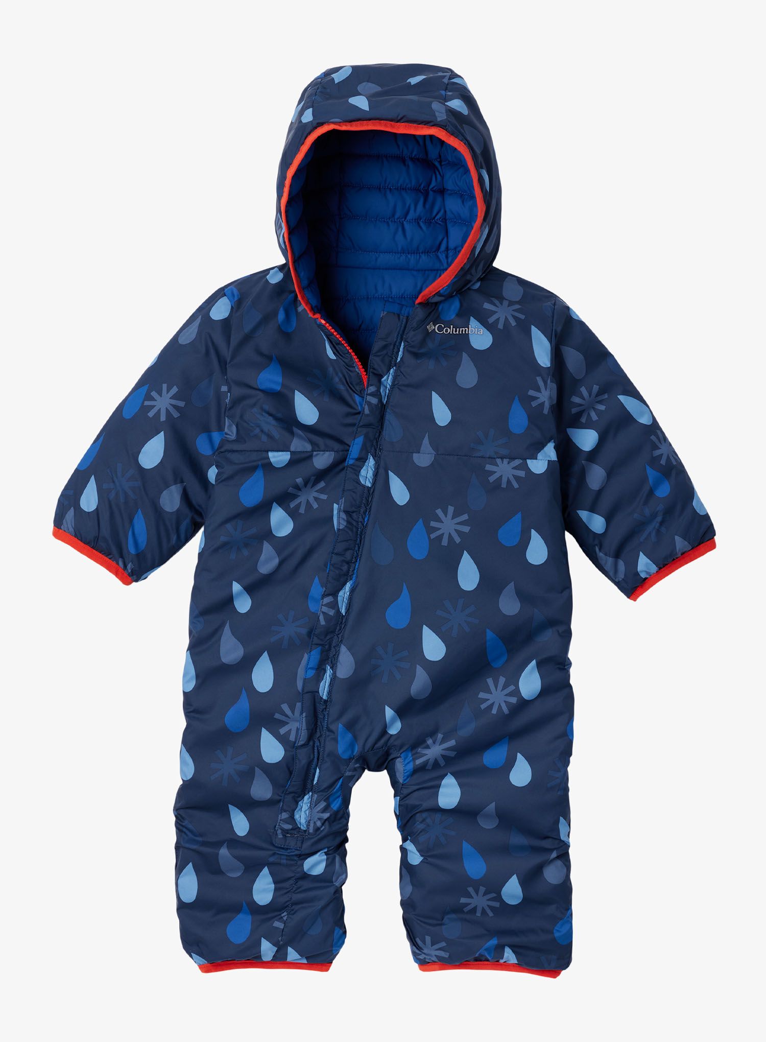 Costumul pentru copii Columbia Powder Lite II Reversible Bunting - whisper/mountain blue/spicy