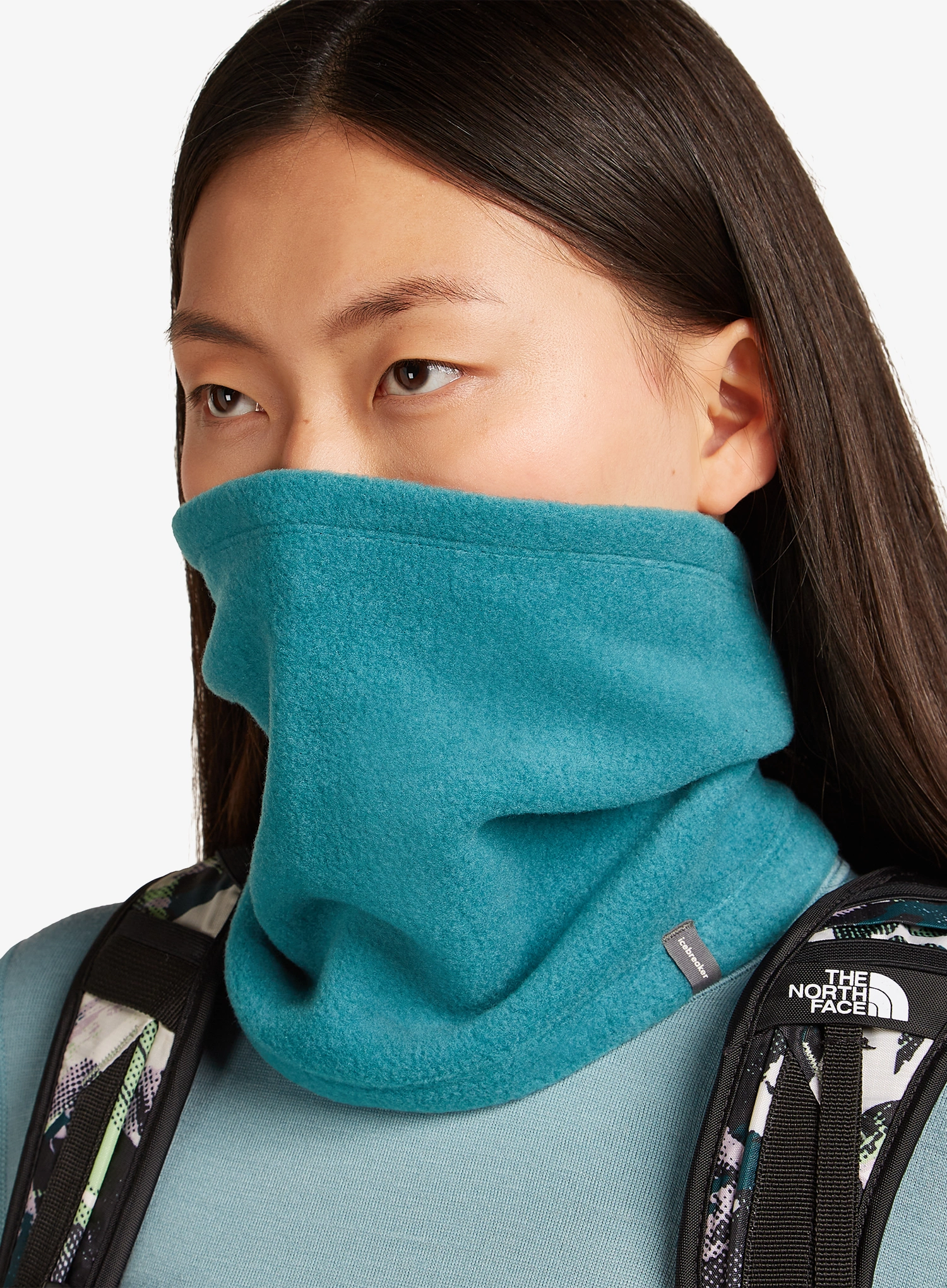 Bandana circulara Icebreaker Merino Blend 800 RealFleece Classic Pile Chute - topaz