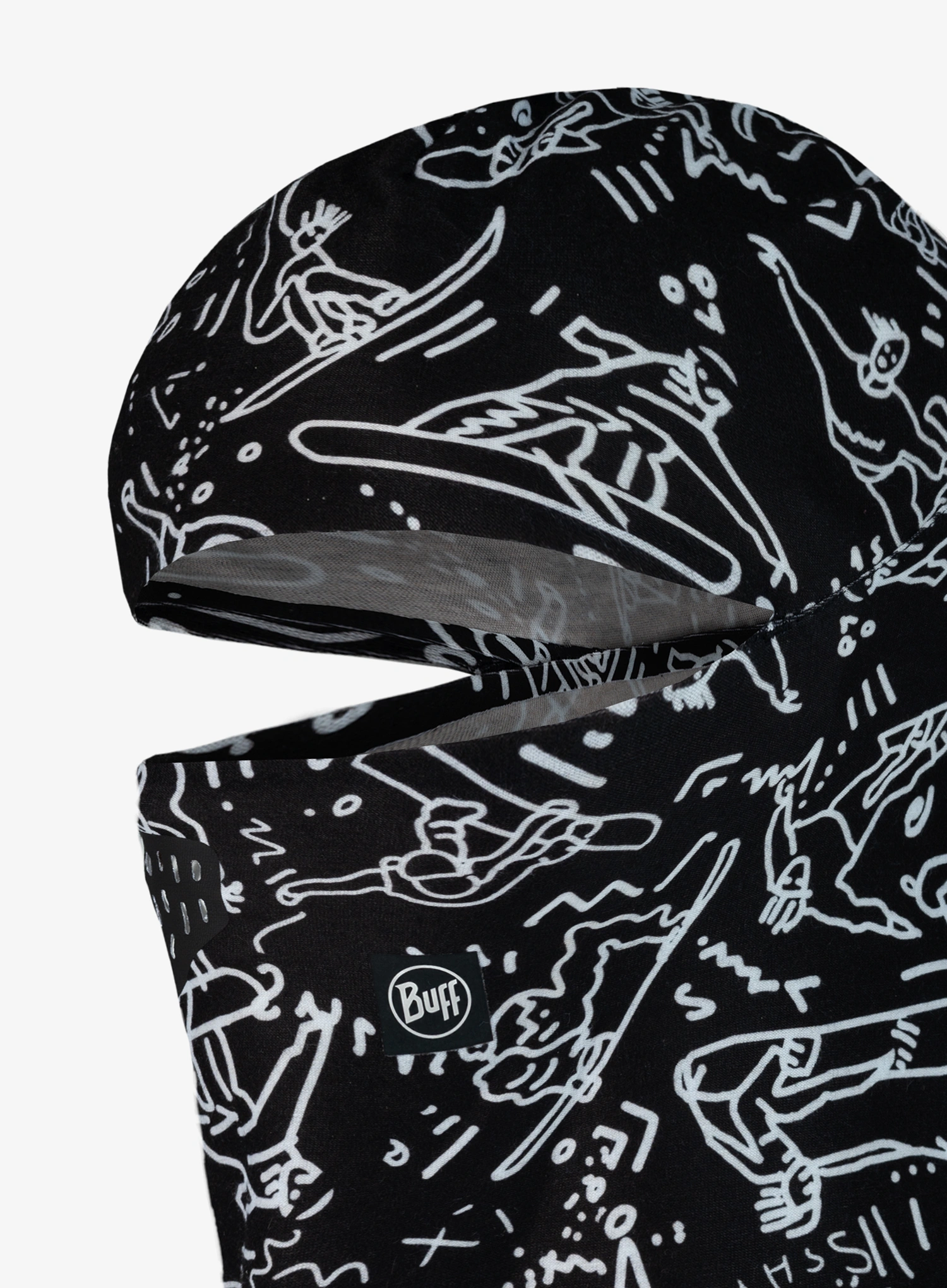 Horn pentru copii Buff Thermonet Hinged Balaclava - tivat black