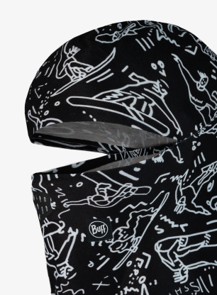 Horn pentru copii Buff Thermonet Hinged Balaclava - tivat black