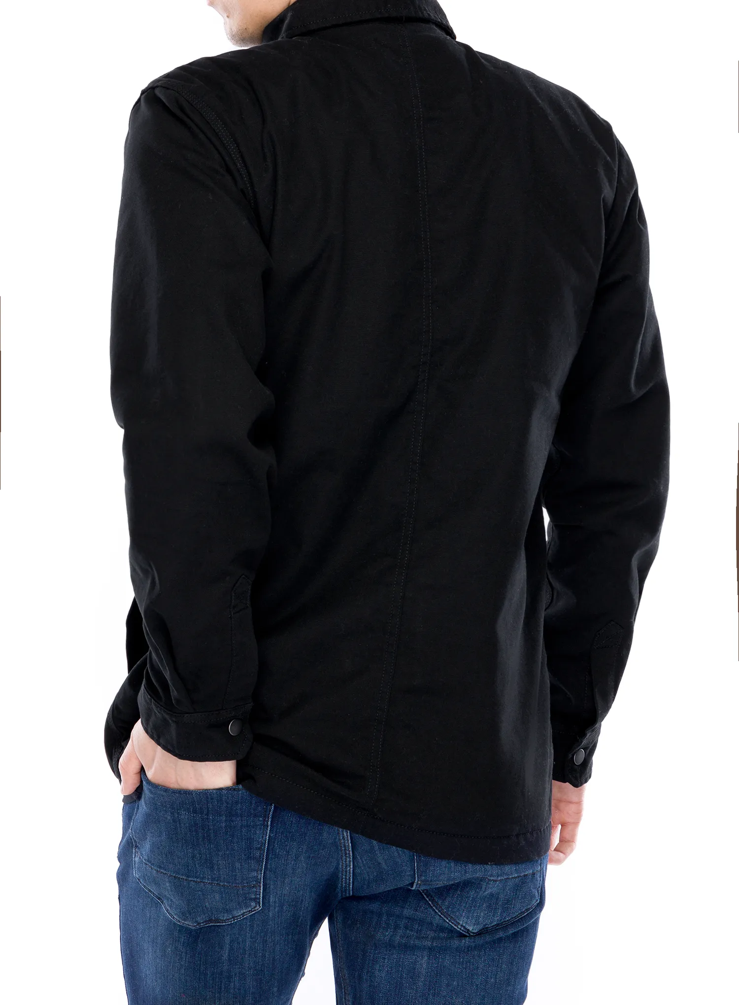 Cămaşă Carhartt Fleece Lined Snap Front Shirt Jac - black