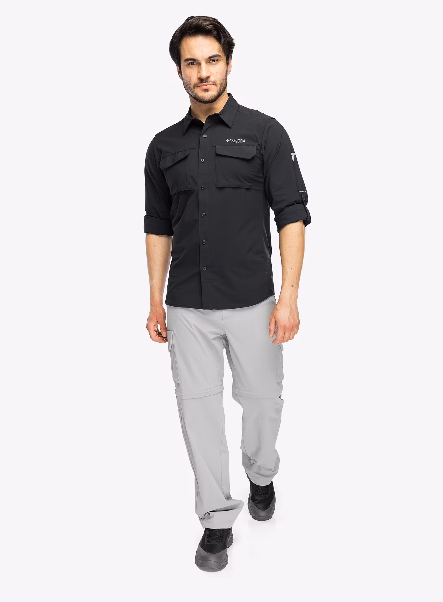 Cămaşă Columbia Silver Ridge Elite Long Sleeve Woven - black