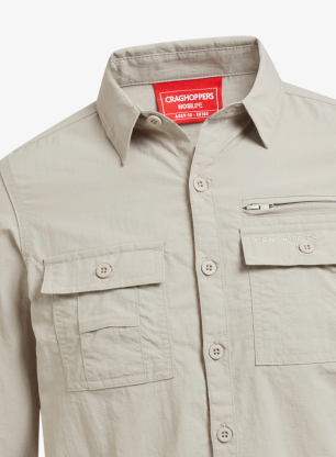 Cămaşă Craghoppers NosiLife Adventure Long Sleeved Shirt - parchment