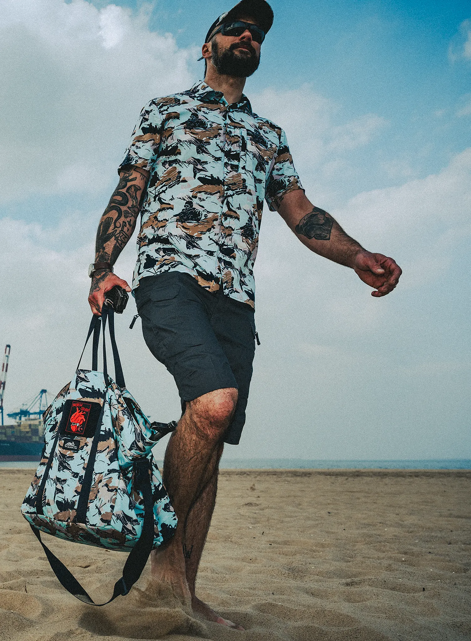 Cămaşă Helikon-Tex Tactical Hawaiian Short Sleeve - pacific
