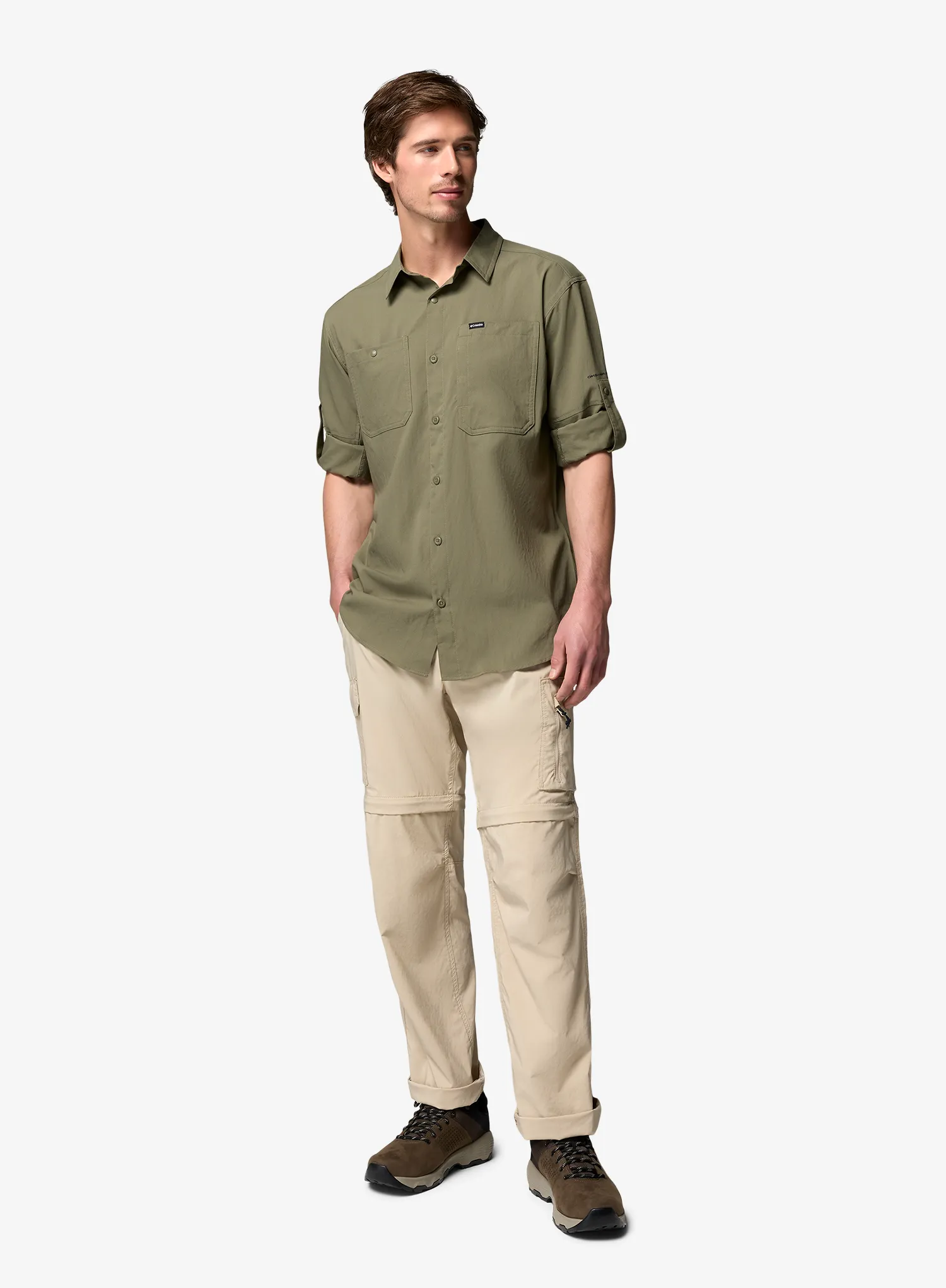 Camasa Columbia Silver Ridge Utility II LS Shirt - stone green
