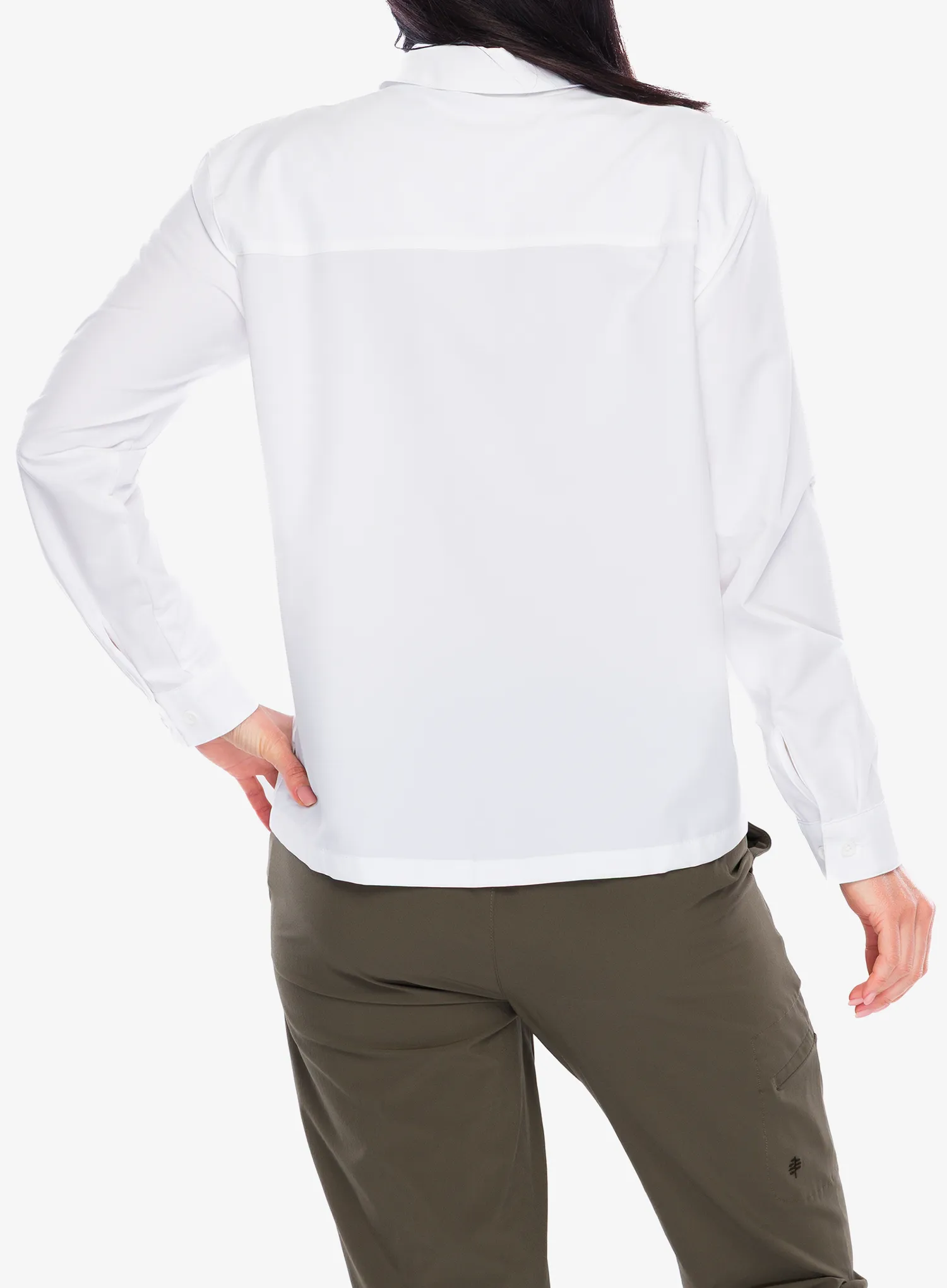 Camasa impotriva tantarilor femei Royal Robbins Expedition III L/S - white