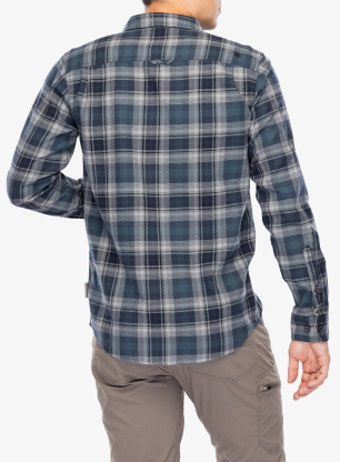Cămaşă Royal Robbins Lieback Organic Cotton Flannel LS - navy dipsea pld