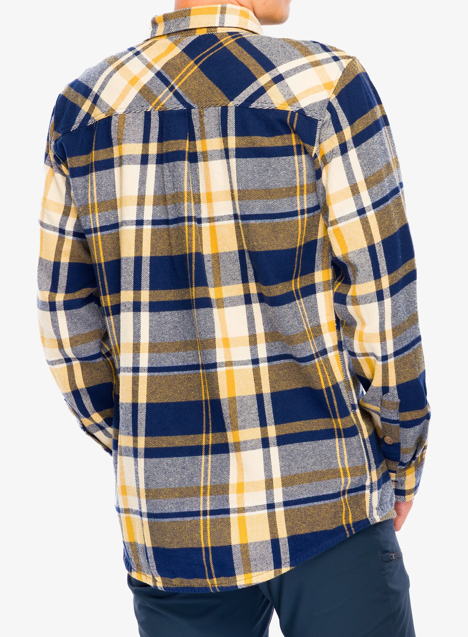 Camasa Black Diamond Project Flannel - indigo/gold plaid