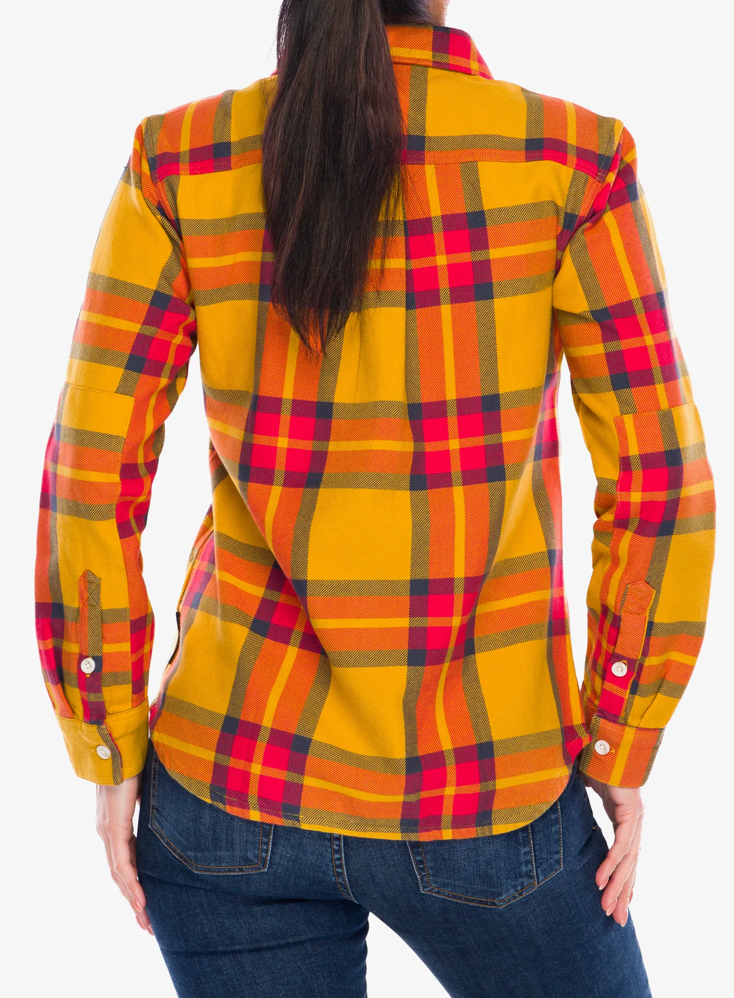 Camasa sport femei Black Diamond Project Twill LS Shirt - amber/coral red