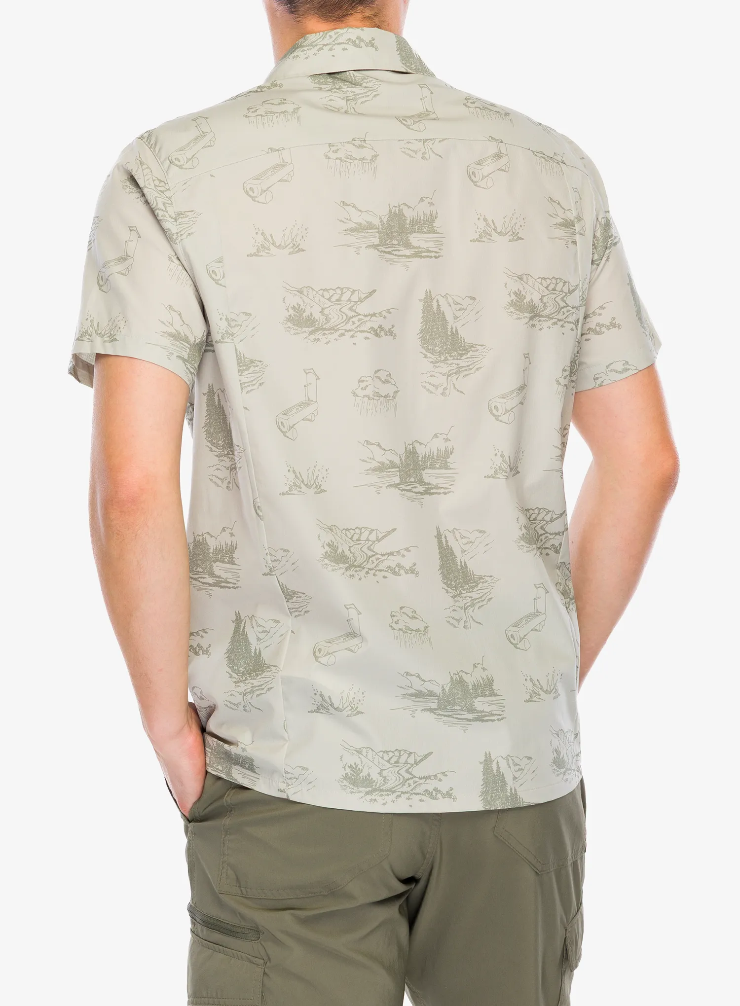 Camasa Odlo Essential S/S Print Shirt S/S - agate gray